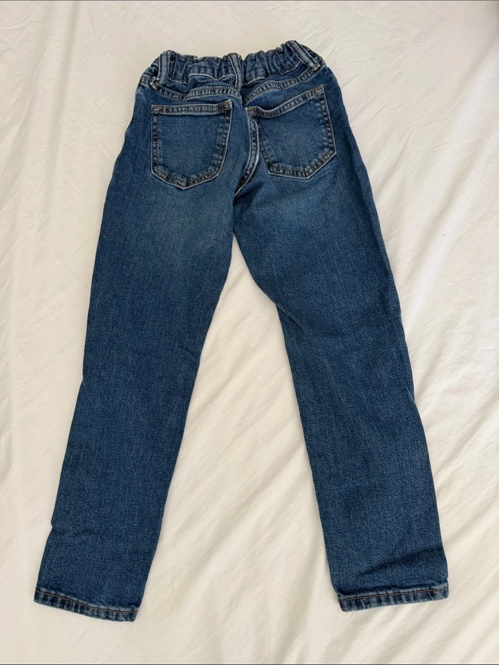 Old Navy Blue Denim Jeans with Contrast Stitching boys size 6